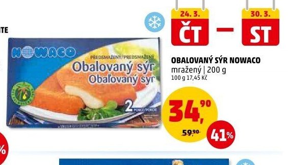 Obalovaný sýr Nowaco