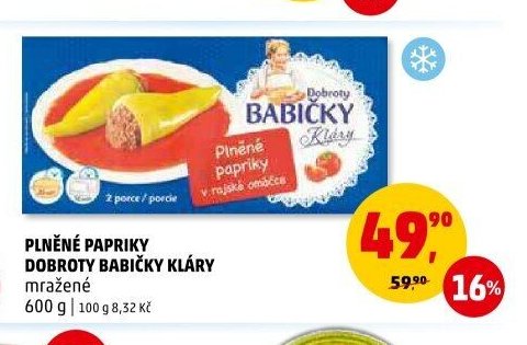 Plněné papriky Dobroty Babičky Kláry
