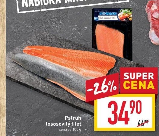 Pstruh lososovitý filet