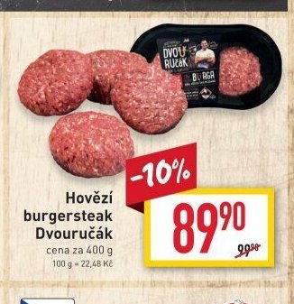 Hovězí burgersteak Dvouručák