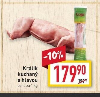 Králík kuchaný s hlavou