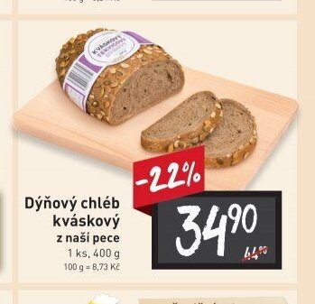 Dýňový chléb kváskový