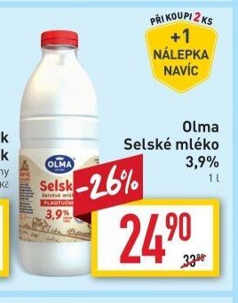 Olma Selské mléko 3,9%