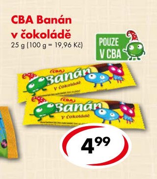 CBA Banán v čokoládě