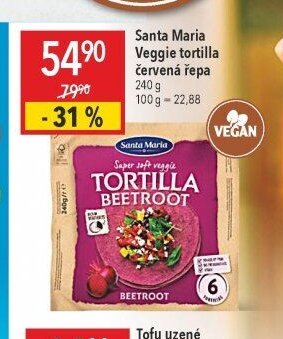 Santa Maria Veggie tortilla červená řepa