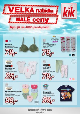 akční leták Kik textil 21.3.2022-4.4.2022