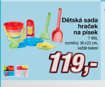 Dětská sada hraček na písek