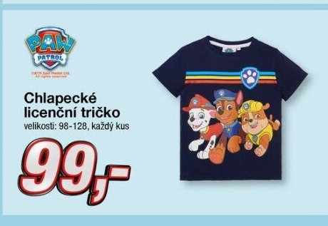 Chlapecké licenční tričko