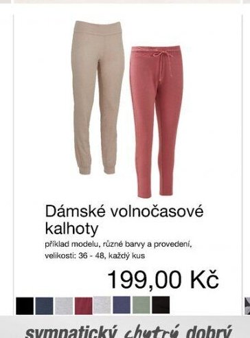 Dámské volnočasové kalhoty