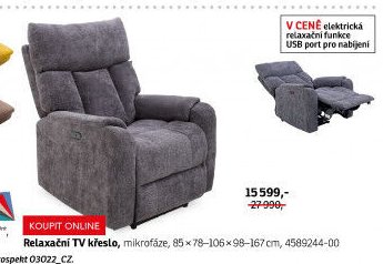 Relaxační TV křeslo