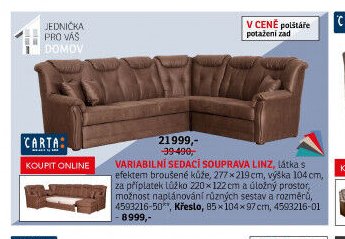 Variabilní sedací souprava LINZ
