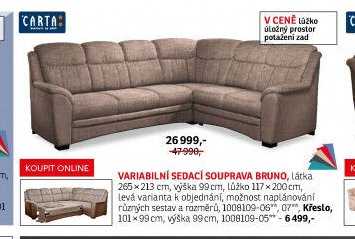 Variabilní sedací souprava BRUNO