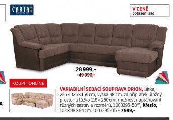 Variabilní sedací souprava ORION