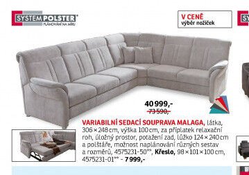 Variabilní sedací souprava Malaga