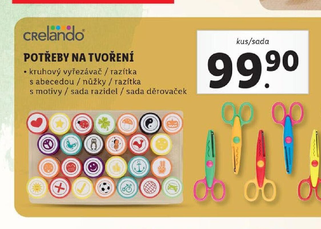 Crelando potřeby na tvoření