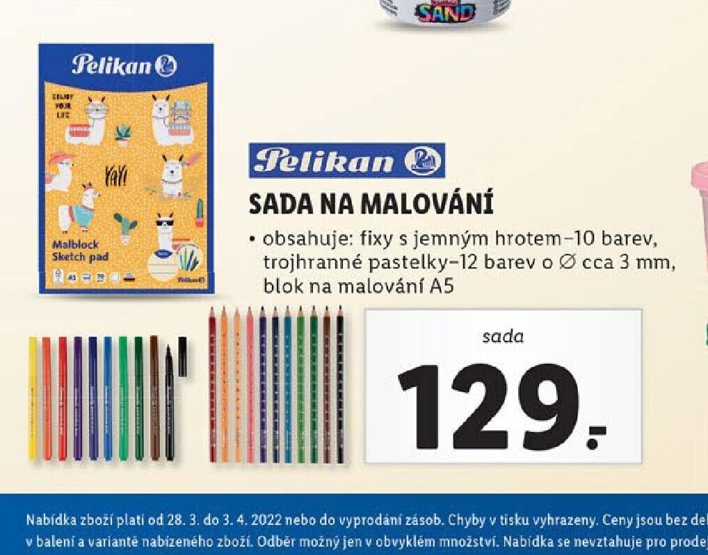 Pelikan sada na malování