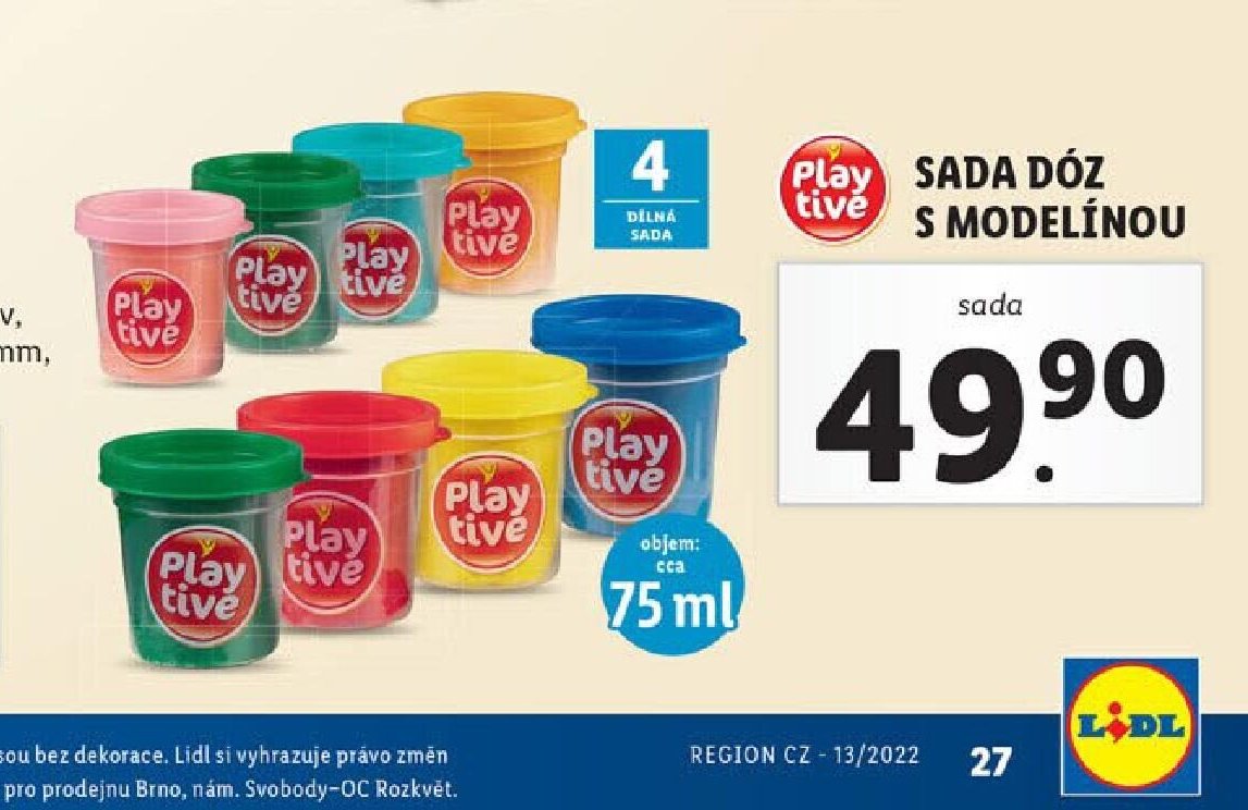 Play-Doh sada dóz s modelínou