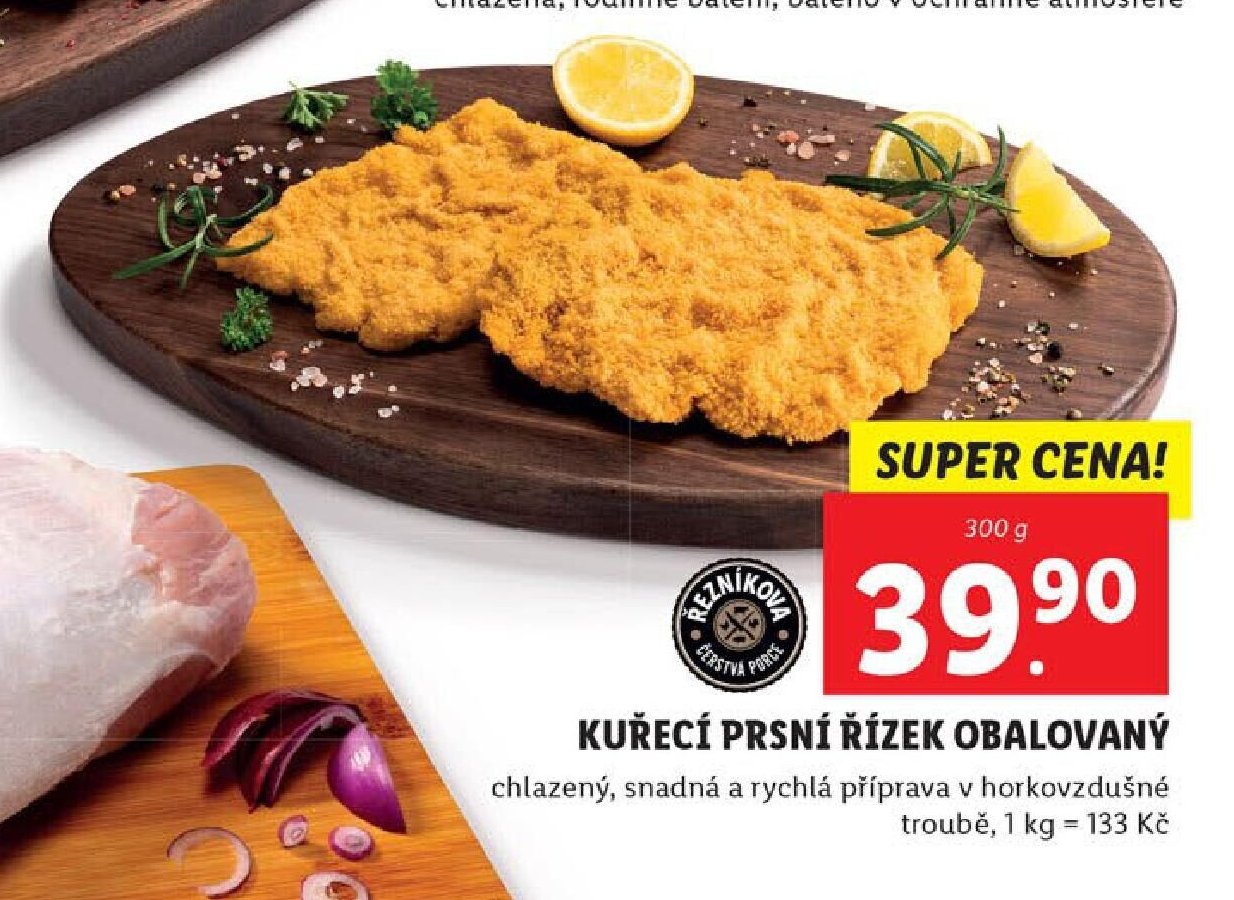 KUŘECÍ PRSNÍ ŘÍZEK OBALOVANÝ