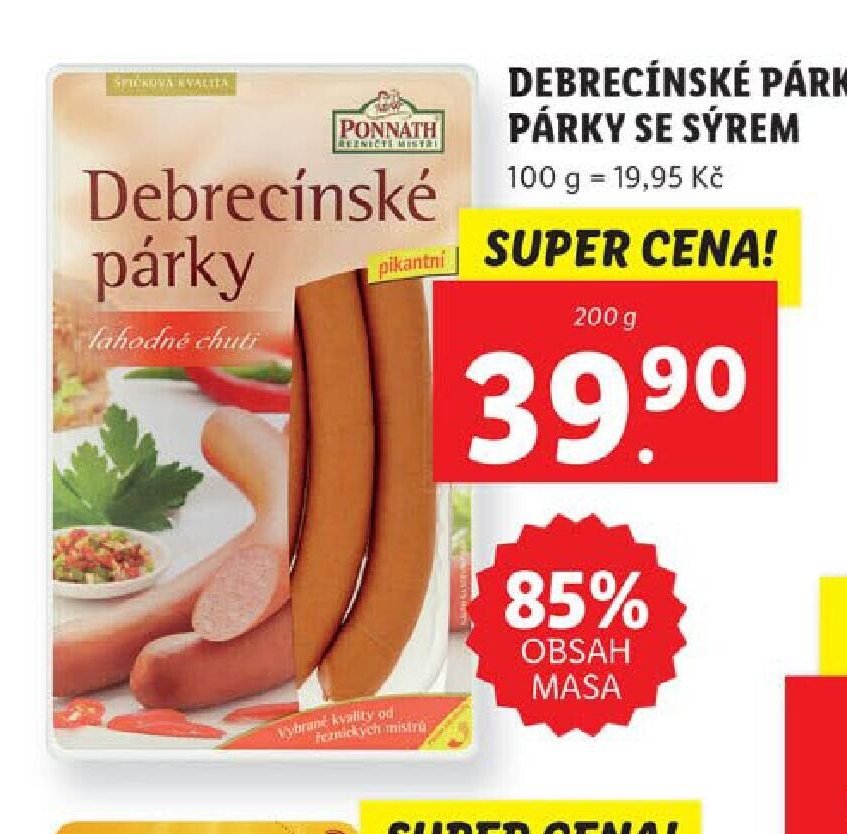 Debrecínské párky