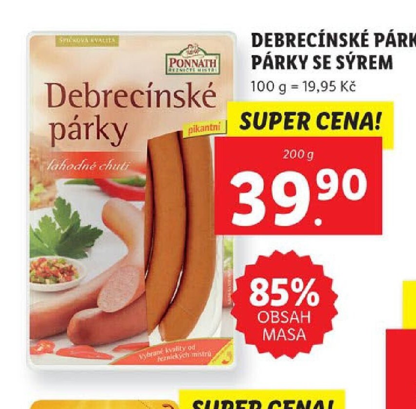 Debrecínské párky