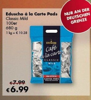 Kávové pody A la Carte Eduscho