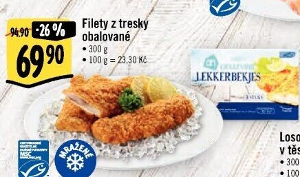 Filety z tresky obalované mražené Albert Heijn
