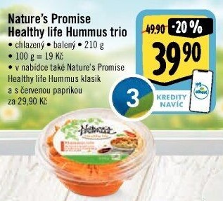 Hummus trio Healthy life Nature'