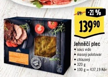 Jehněčí plec Sous vide Albert Excellent