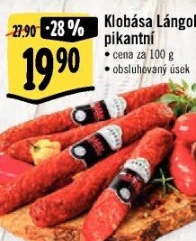 Klobása pikantní Langolt Csabahús