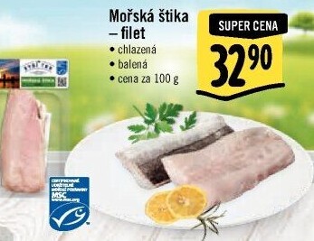 Mořská štika filety Albert