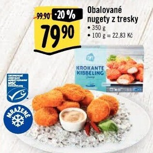 Obalované nugety z tresky mražené Albert Heijn