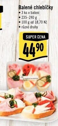 Obložený chlebíček