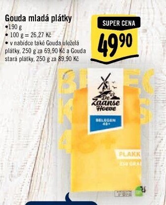 Sýr Gouda uleželá 48% De Zaanse Hoeve