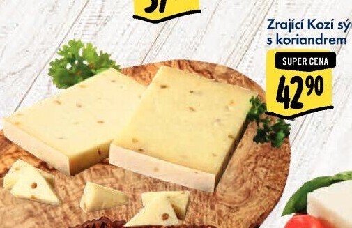 Sýr kozí zrající s koriandrem