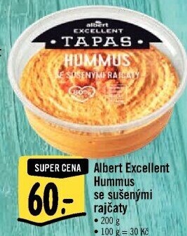 Tapas Hummus se sušenými rajčaty Albert Excellent