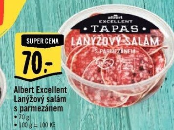 Tapas Lanýžový salám s parmezánem Albert Excellent