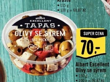 Tapas Olivy se sýrem Albert Excellent