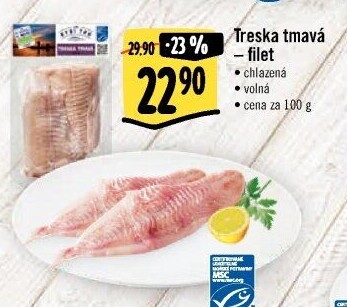 Treska tmavá filety Albert