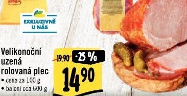 Uzená rolovaná plec Kostelecké uzeniny