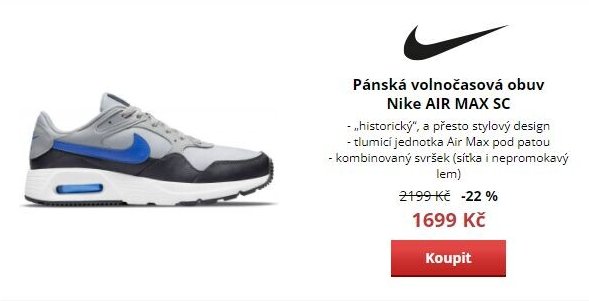 Pánská volnočasová obuv Nike AIR MAX SC