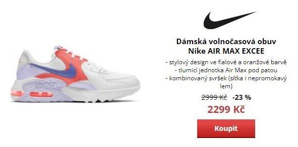 Dámská volnočasová obuv Nike AIR MAX EXCEE