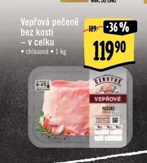 Vepřová pečeně bez kosti – v celku