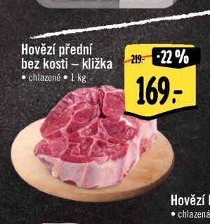 Hovězí přední bez kosti – kližka
