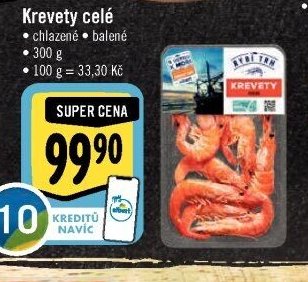 Krevety celé