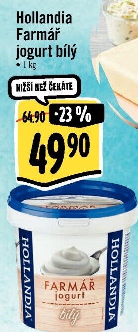 Bílý jogurt Farmář Hollandia