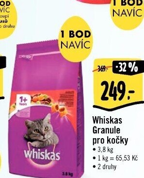 Granule pro kočky Whiskas