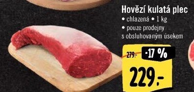 Hovězí plec kulatá - falešná svíčková