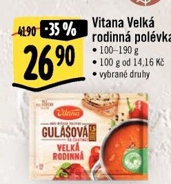 Instantní polévka Velká rodinná Vitana