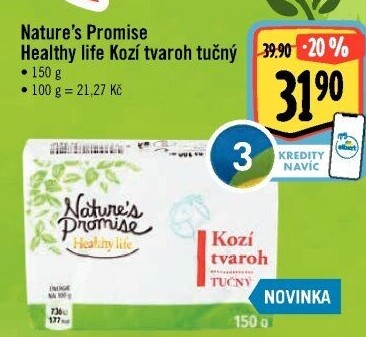 Kozí tvaroh tučný Healthy life Nature'