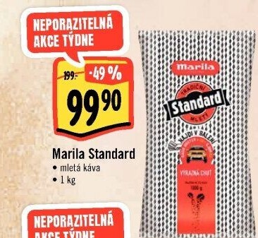 Mletá káva Standard Marila
